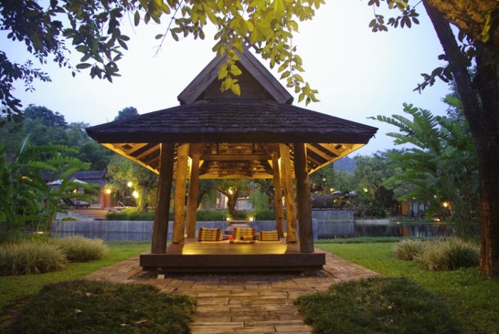 thai pavilion in resort